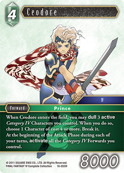 (050) Final Fantasy TCG Emissaries of Light Single: Ceodore (16-050) Hero