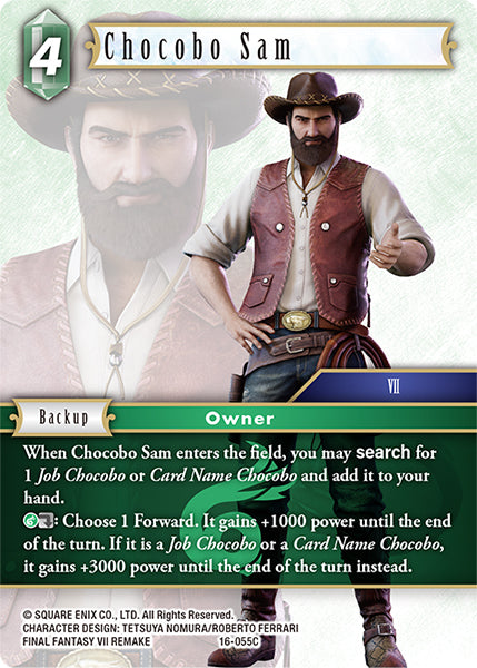 (055) Final Fantasy TCG Emissaries of Light Single: Chocobo Sam (16-055) Common