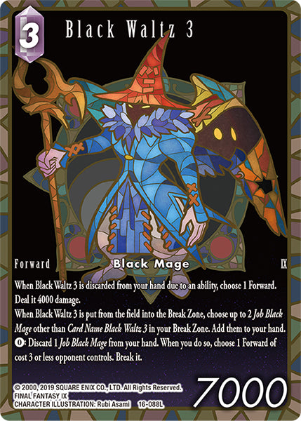 (088) Final Fantasy TCG Emissaries of Light Single: Black Waltz 3 (16-088) (V.2) Legend