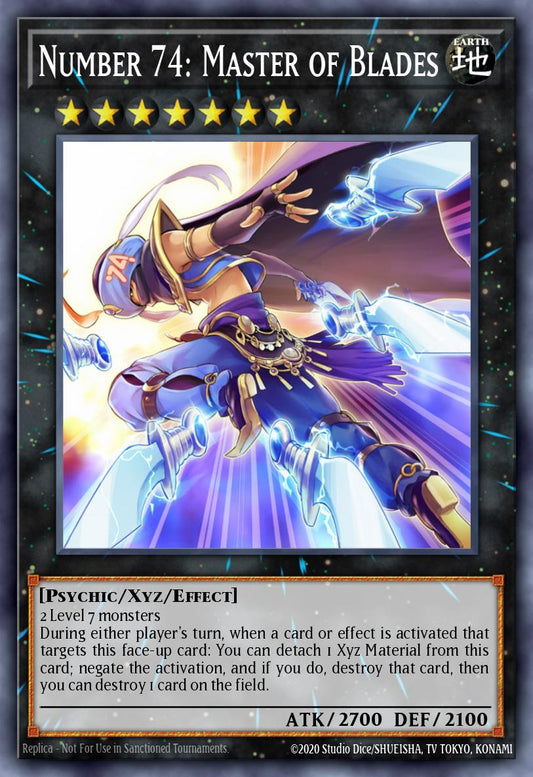 (058) YuGiOh TCG MAGO: Maximum Gold Single: Number 74: Master of Blades  Rare