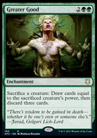 (160) Magic The Gathering Commander: Adventures in the Forgotten Realms Single: Greater Good Rare