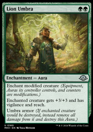 (160) Magic The Gathering Modern Horizons 3 Single: Lion Umbra Uncommon