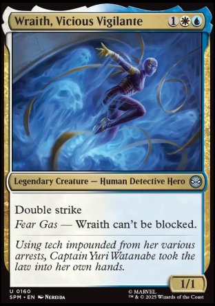 (160) Magic The Gathering Magic: The Gathering | Marvel's Spider-Man Single: Wraith, Vicious Vigilante Uncommon