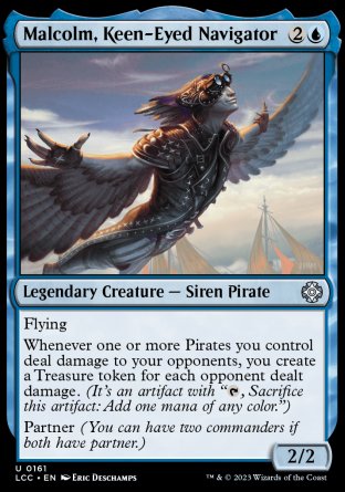 (161) Magic The Gathering Commander: The Lost Caverns of Ixalan Single: Malcolm, Keen-Eyed Navigator Uncommon