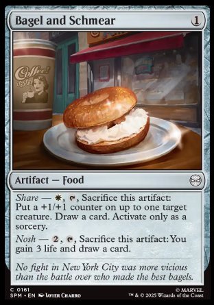 (161) Magic The Gathering Magic: The Gathering | Marvel's Spider-Man Single: Bagel and Schmear Holo Common