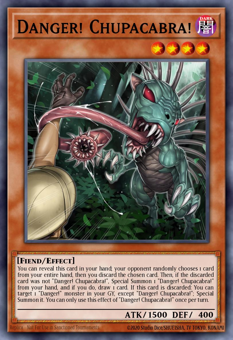 (138) YuGiOh TCG MP19: 2019 Gold Sarcophagus Tin Mega Pack Single: Danger! Chupacabra! Secret Rare