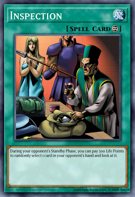 (EN038) YuGiOh TCG PSV: Pharaoh's Servant Single: Inspection (V.3 - Common)  Common
