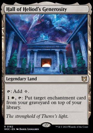 (162) Magic The Gathering Commander: Wilds of Eldraine Single: Hall of Heliod's Generosity Rare