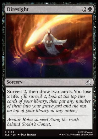 (162) Magic The Gathering Magic: The Gathering | Avatar: The Last Airbender: Eternal Single: Diresight Common