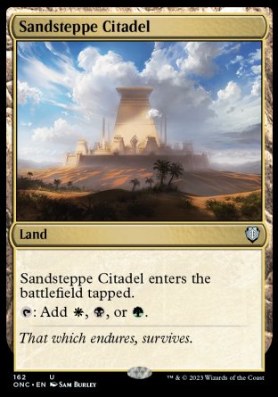(162) Magic The Gathering Commander: Phyrexia: All Will Be One Single: Sandsteppe Citadel Uncommon