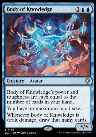 (163) Magic The Gathering Commander: Bloomburrow Single: Body of Knowledge Rare