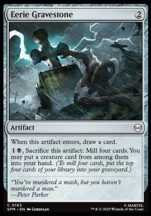 (163) Magic The Gathering Magic: The Gathering | Marvel's Spider-Man Single: Eerie Gravestone Common