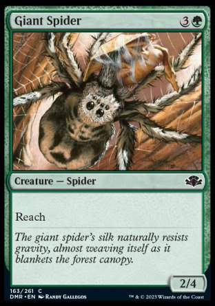(163) Magic The Gathering Dominaria Remastered Single: Giant Spider Common