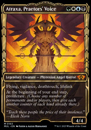 (163) Magic The Gathering Multiverse Legends Single: Atraxa, Praetors' Voice (V.4) Mythic