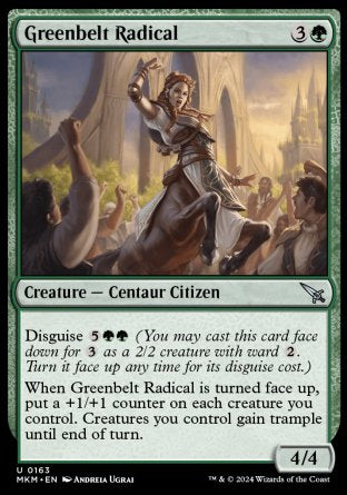 (163) Magic The Gathering Murders at Karlov Manor Single: Greenbelt Radical Uncommon