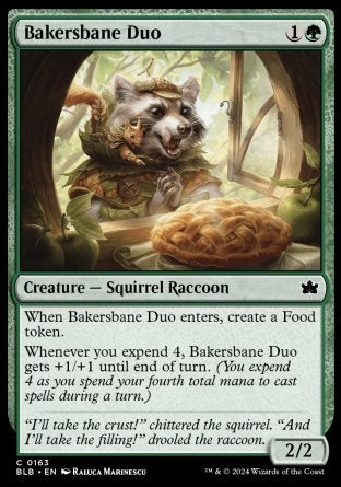 (163) Magic The Gathering Bloomburrow Single: Bakersbane Duo  Common