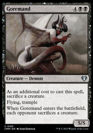 (163) Magic The Gathering Commander Masters Single: Goremand Holo Uncommon