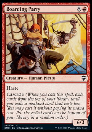 (163/361) Magic The Gathering Commander Legends Single: Boarding Party Holo Common