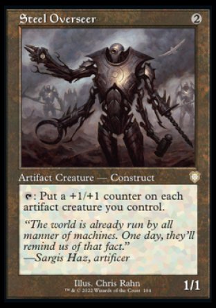 (164) Magic The Gathering Commander: The Brothers' War Single: Steel Overseer Rare