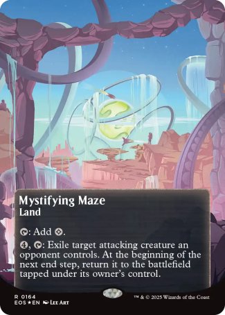 (164) Magic The Gathering Stellar Sights Single: Mystifying Maze (V.4) Holo Rare
