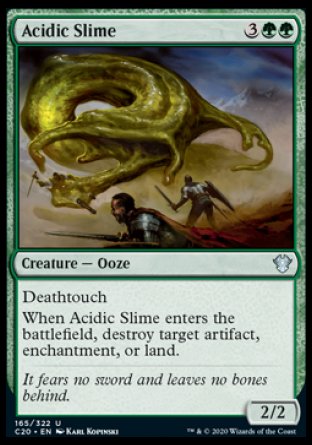 (165/322) Magic The Gathering Commander: Ikoria Single: Acidic Slime Uncommon