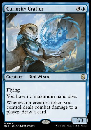 (165) Magic The Gathering Commander: Bloomburrow Single: Curiosity Crafter Rare