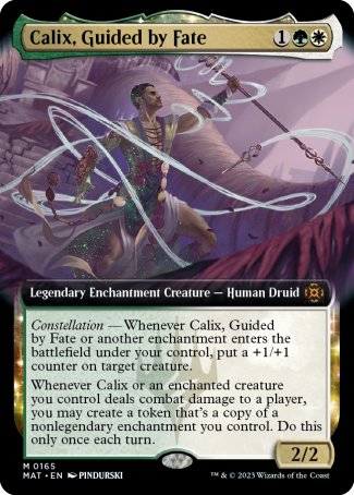 (165) Magic The Gathering March of the Machine: The Aftermath: Extras Single: Calix, Guided by Fate (V.3) Holo Mythic