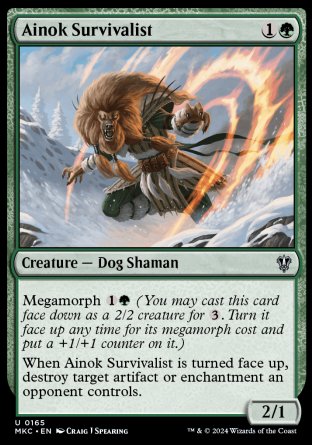 (165) Magic The Gathering Commander: Murders at Karlov Manor Single: Ainok Survivalist Uncommon