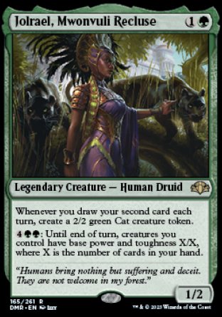 (165) Magic The Gathering Dominaria Remastered Single: Jolrael, Mwonvuli Recluse Rare