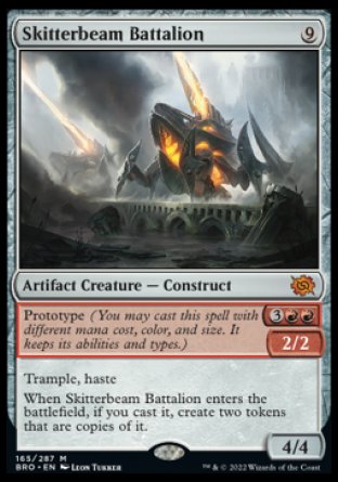 (165) Magic The Gathering The Brothers' War Single: Skitterbeam Battalion Mythic