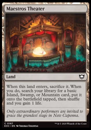 (167) Magic The Gathering Commander: Edge of Eternities Single: Maestros Theater Common
