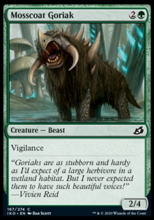 (167/274) Magic The Gathering Ikoria: Lair of Behemoths Single: Mosscoat Goriak Common