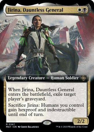 (167) Magic The Gathering March of the Machine: The Aftermath: Extras Single: Jirina, Dauntless General (V.3) Rare