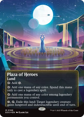 (168) Magic The Gathering Stellar Sights Single: Plaza of Heroes (V.4) Mythic
