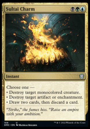 (168) Magic The Gathering Commander: Dominaria United Single: Sultai Charm Uncommon