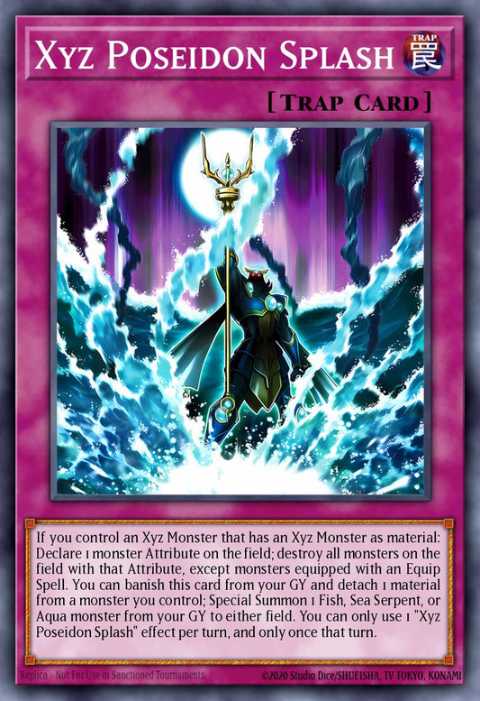 (422) YuGiOh TCG MP25: 2025 Mega-Pack Tin Single: Xyz Poseidon Splash  Common