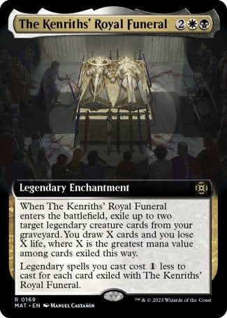 (169) Magic The Gathering March of the Machine: The Aftermath: Extras Single: The Kenriths' Royal Funeral (V.3) Holo Rare
