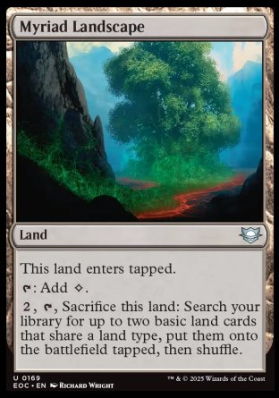 (169) Magic The Gathering Commander: Edge of Eternities Single: Myriad Landscape Uncommon
