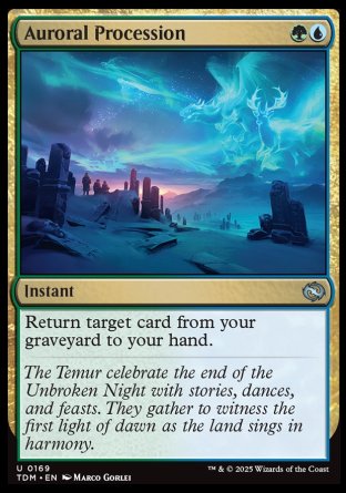 (169) Magic The Gathering Tarkir: Dragonstorm Single: Auroral Procession Uncommon