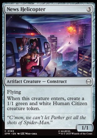 (169) Magic The Gathering Magic: The Gathering | Marvel's Spider-Man Single: News Helicopter Common