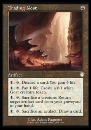 (169) Magic The Gathering Commander: The Brothers' War Single: Trading Post Rare