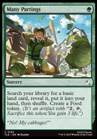 (169) Magic The Gathering Magic: The Gathering | Avatar: The Last Airbender: Eternal Single: Many Partings Holo Common