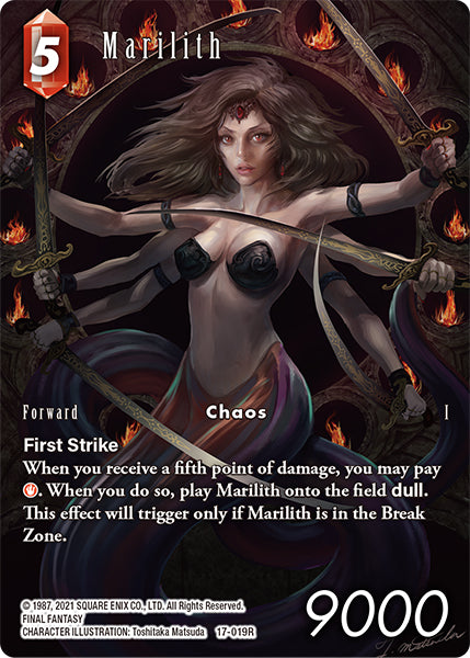 (019) Final Fantasy TCG Rebellion's Call Single: Marilith (17-019) (V.2) Holo Rare
