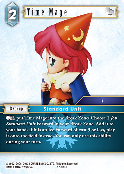 (033) Final Fantasy TCG Rebellion's Call Single: Time Mage (17-033) Holo Common