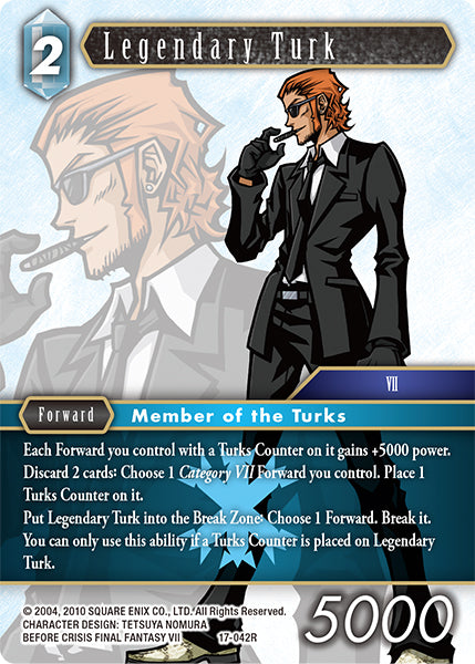 (042) Final Fantasy TCG Rebellion's Call Single: Legendary Turk (17-042) Rare