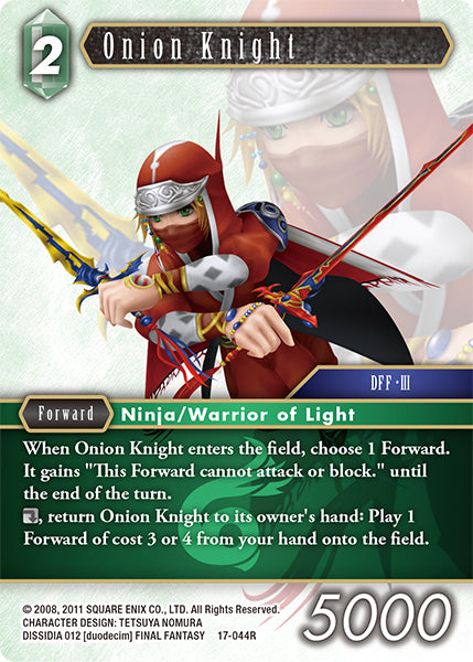 (044) Final Fantasy TCG Rebellion's Call Single: Onion Knight (17-044) Holo Rare