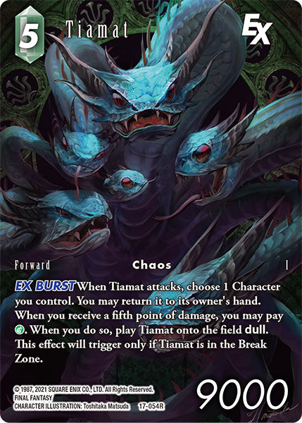 (054) Final Fantasy TCG Rebellion's Call Single: Tiamat (17-054) (V.2) Rare