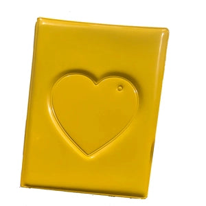 Mini Photo Album: Photocard Binder: PVC Heart: Yellow