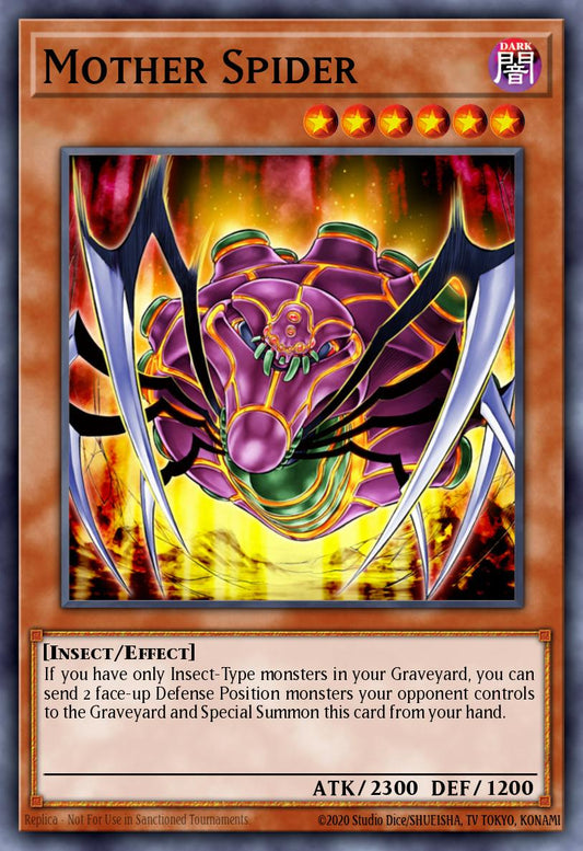 (019) YuGiOh TCG SOVR: Stardust Overdrive Single: Mother Spider  Rare