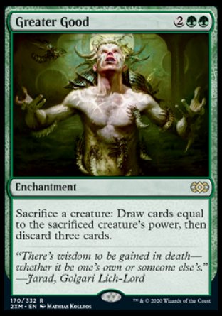 (170/332) Magic The Gathering Double Masters Single: Greater Good Holo Rare